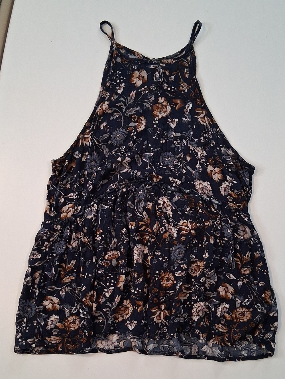 American Eagle Outfitters Navy Floral Halter Cami